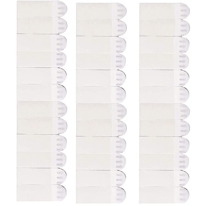 Bilder-Aufhängestreifen, 24 Paar (48 Streifen), Bilderrahmen-Befestigungen, selbstklebende Bilder-Aufhängestreifen, selbstklebende