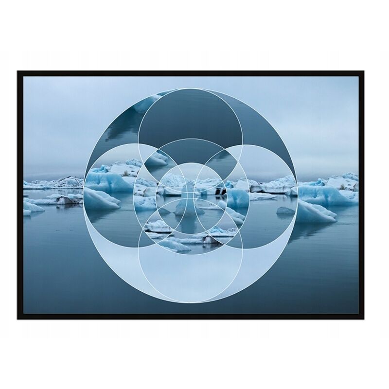 BILDERRAHMEN FÜR PLAKATE 53x73 cm Geometry Sea P1685