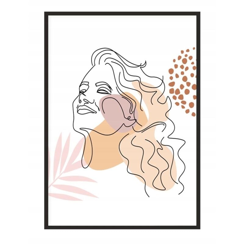 BILDPOSTER IM RAHMEN 33x43 cm Line Art Ona P1863