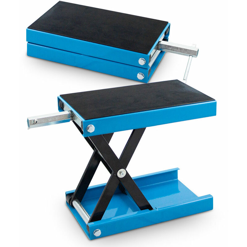 Motorrad Heber Hebebühne Montagebock Scherenheber Montageständer Lift bis 450kg - Bituxx