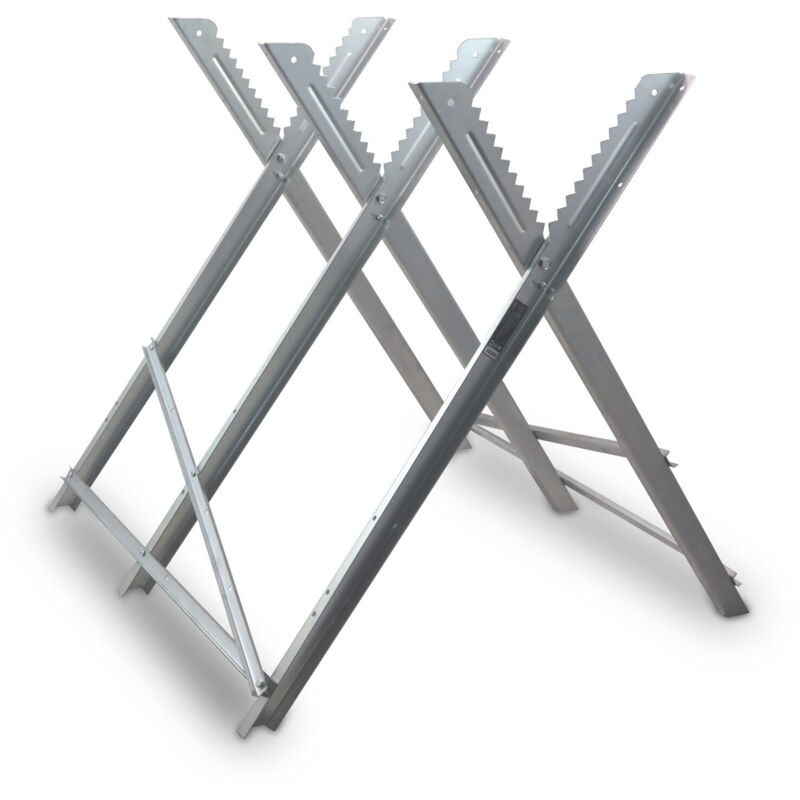 Sägebock Arbeitsbock Holzsägebock Holzschneidebock mit Haltezacken Klappbock klappbar Brennholz bis Ø26 cm max.150kg 80x82x82 cm - Bituxx