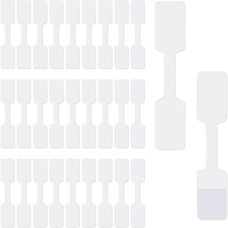 Memkey - Blanko-Schmuck-Preisaufkleber, Etiketten, Schmuck-Preisschild, selbstklebendes Hantel-Etikett, rechteckiges