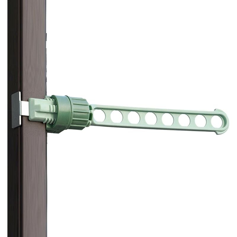 Wäscheständer, Wäscheständer mit Fensterrahmen, 8 Löcher, aufsteckbarer Kleiderbügel, verstellbare Stangen für Waschraum, drinnen und draußen