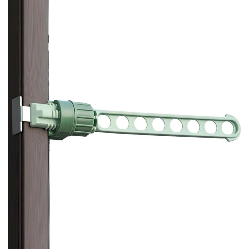 Wäscheständer, Wäscheständer mit Fensterrahmen, 8 Löcher, aufsteckbarer Kleiderbügel, verstellbare Stangen für Waschraum, drinnen und draußen