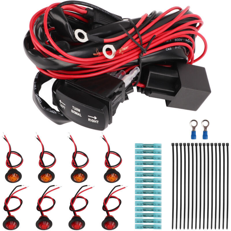 Blinkerbeleuchtungsset mit Kippschalter für UTV/ATV (Straßenzulassung). Ersatz-Blinkerbeleuchtungsset für horizontale Blinkerschalter von Polaris