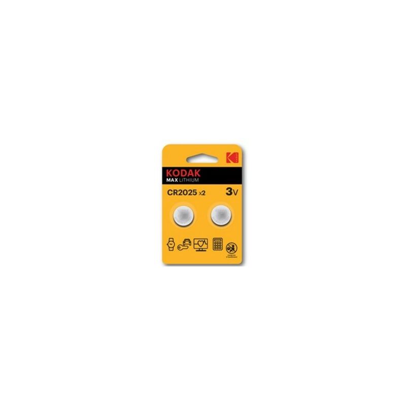 Blisterpackung Batterien kodak lithium button ultra cr 2025 - Blisterpackung 2 Batterien