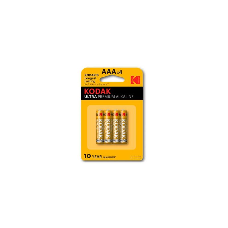 Blisterpackung mit kodak alkaline ultra aaa lr3 Batterien - Blisterpackung 4 Batterien