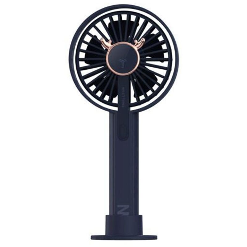 Blue Deer Handventilator Mini tragbarer USB-Ventilator Cartoon Aufladen mit Basis Kleiner Ventilator
