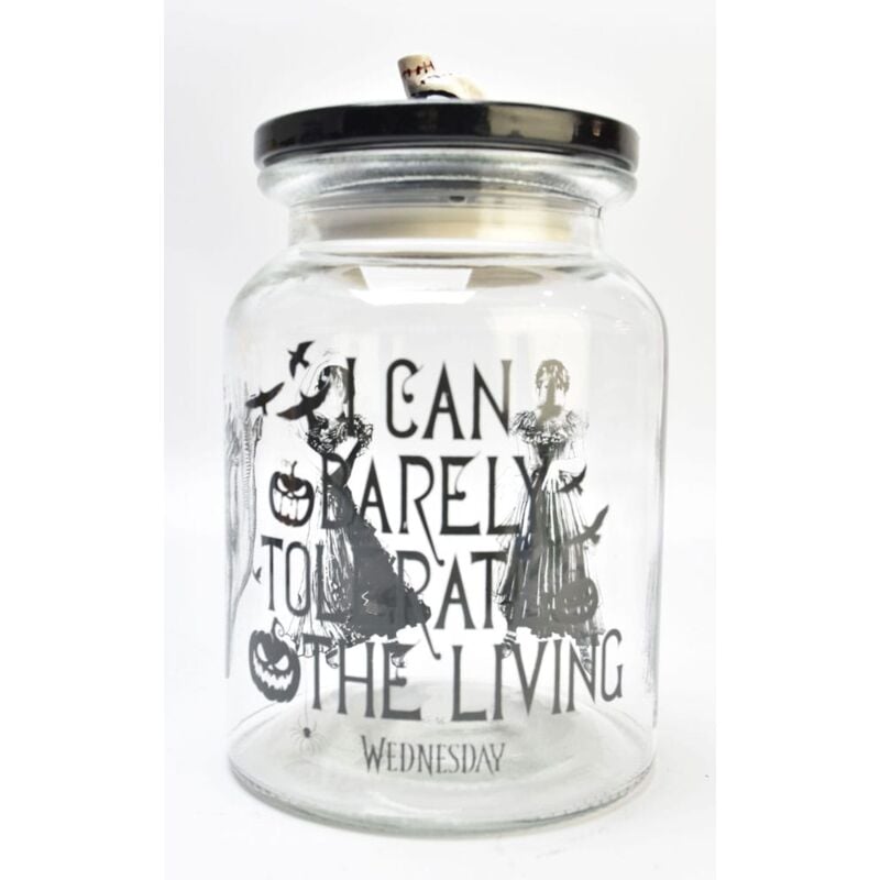 Blue Sky Studios Jar de Kekse Mittwoch, Behälter de Aufbewahrung de Lebensmittel, Aufbewahrung von Hundeleckerlis und Süßigkeiten, 20 x 12 cm,