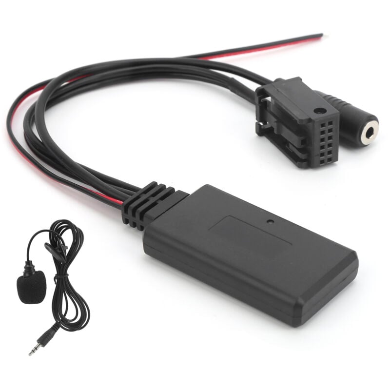 Bluetooth 5.0 Audio-Adapter AUX Freisprecheinrichtung mit 8-poligem Mikrofon für Ford 5000/6000 CD-Stereoanlage