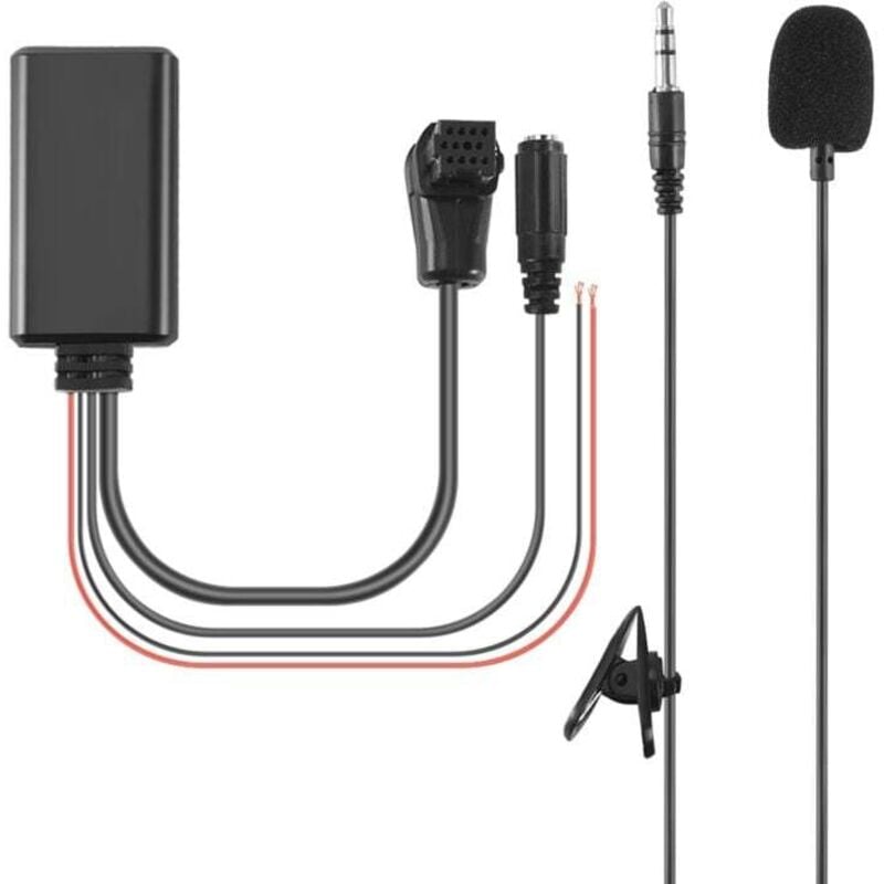 Bluetooth 5.0-AUX-Kabel mit Mikrofon für Freisprecheinrichtung und Mobiltelefonanrufe (Adapter für IP-BUS-Radio P99 P01)