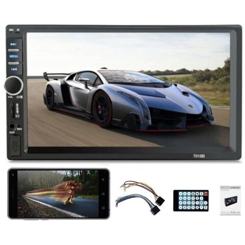 Trade Shop - bluetooth autoradio 7' 2 din touchscreen stereo MP5 MP3 media player 7018B -