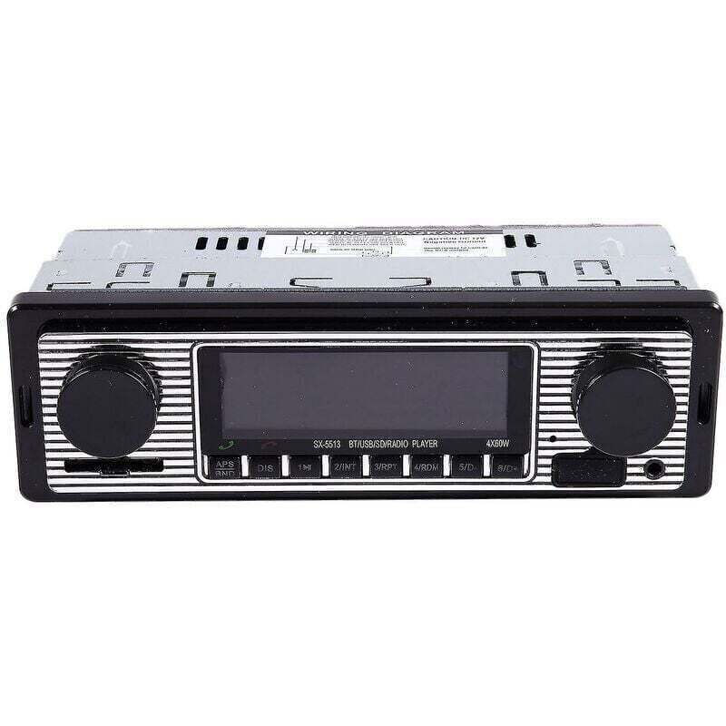 Bluetooth-Autoradio im Vintage-Stil, MP3-Player, Stereoanlage mit USB und AUX-Anschluss, klassisches Autoradio-Audio