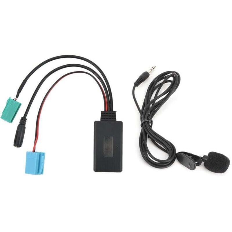 Bluetooth AUX Adapter, Auto 12V 6Pin Universal Bluetooth 5.0 AUX Audiokabel Audio Adapterkabel Radio Adapterkabel AUX Adapter Audio Anschlusskabel
