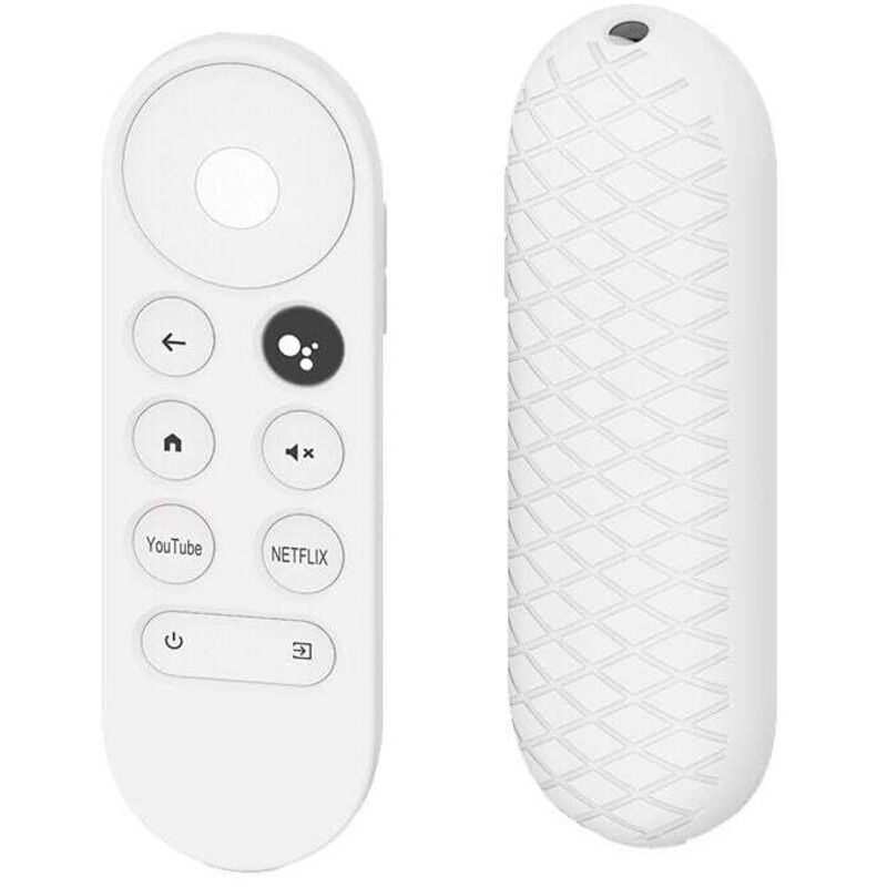 Bluetooth-IR-Fernbedienung für Google Chromecast TV 2020 4K Snow G9N9N. Ersatzfernbedienung für Google mit Tasten für Netflix und YouTube (nur