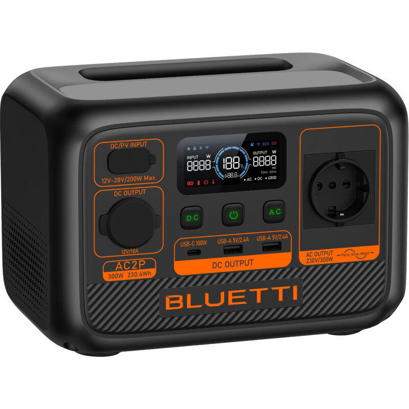 AC2P Portable Powerstation schwarz Powerstation - Bluetti