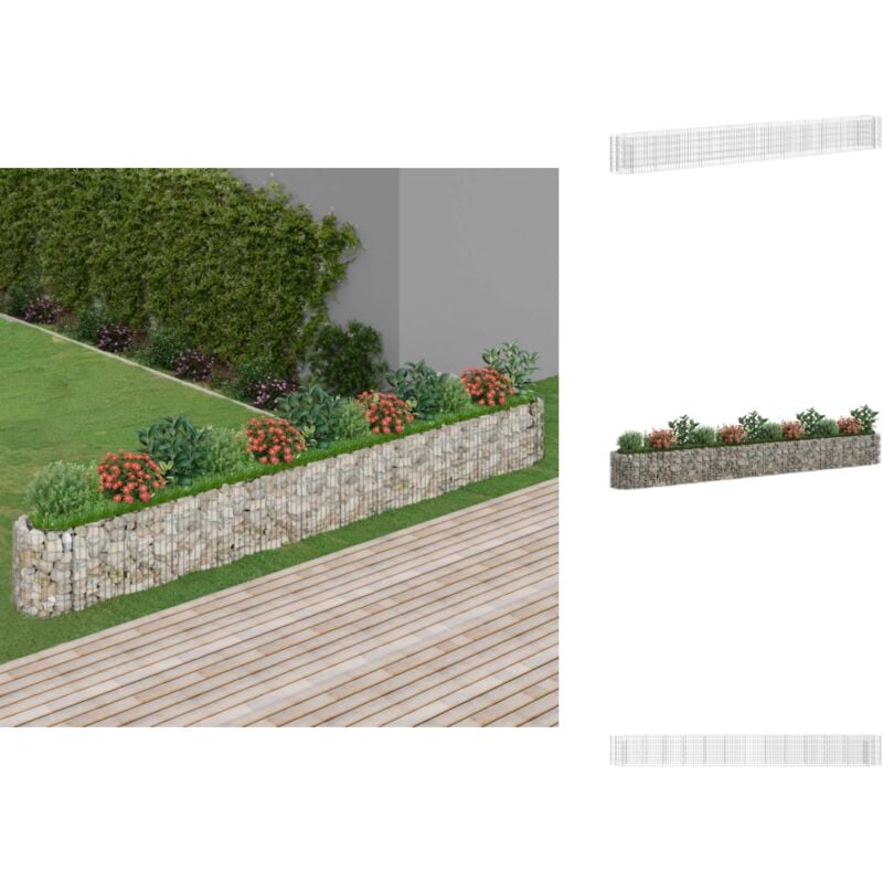 Vidaxl - Gabionen-Hochbeet Verzinktes Eisen 470x50x50 cm - Gabionen-Hochbeet - Eisen-Hochbeet - Gartendekoration - Pflanzenkübel