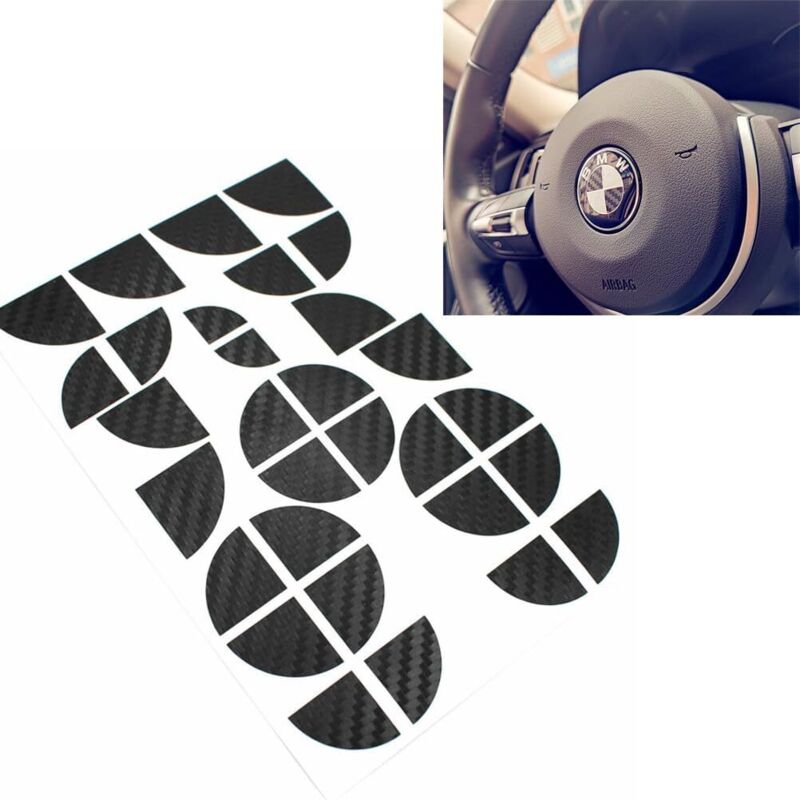 BMW-Logo-Aufkleber, glänzend schwarze Emblem-Eckaufkleber, kompatibel mit der Motorhaube von BMW-Autos oder Motorrädern