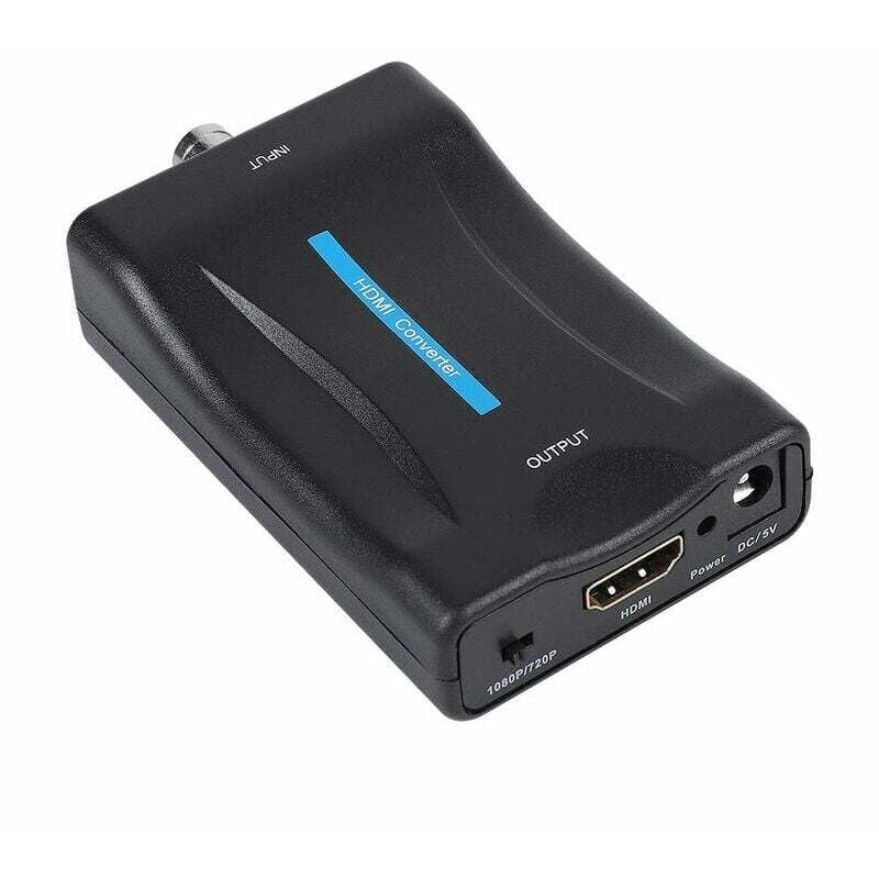 BNC-zu-HDMI-Videoadapter, 1080P/720P HD-Display. BNC-zu-HDMI-Konverter. Geeignet für PS2, PS3, psp, wii, XBOX360 usw.