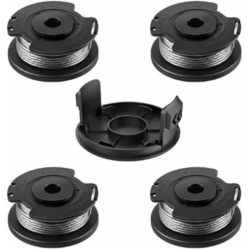 Spule für BOSCH, 4+1 Nylon-Ersatzspulen F016800569/F016800385, Spule für Bosch EasyGrassCut, kompatibel mit 23SL/26S (Durchmesser 1,65 mm, Länge 4,9