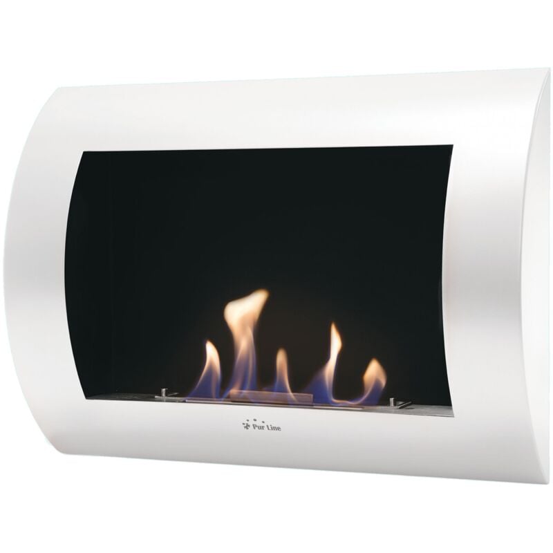 Ethanol-Kamin mit gebogener Stahlfrontplatte