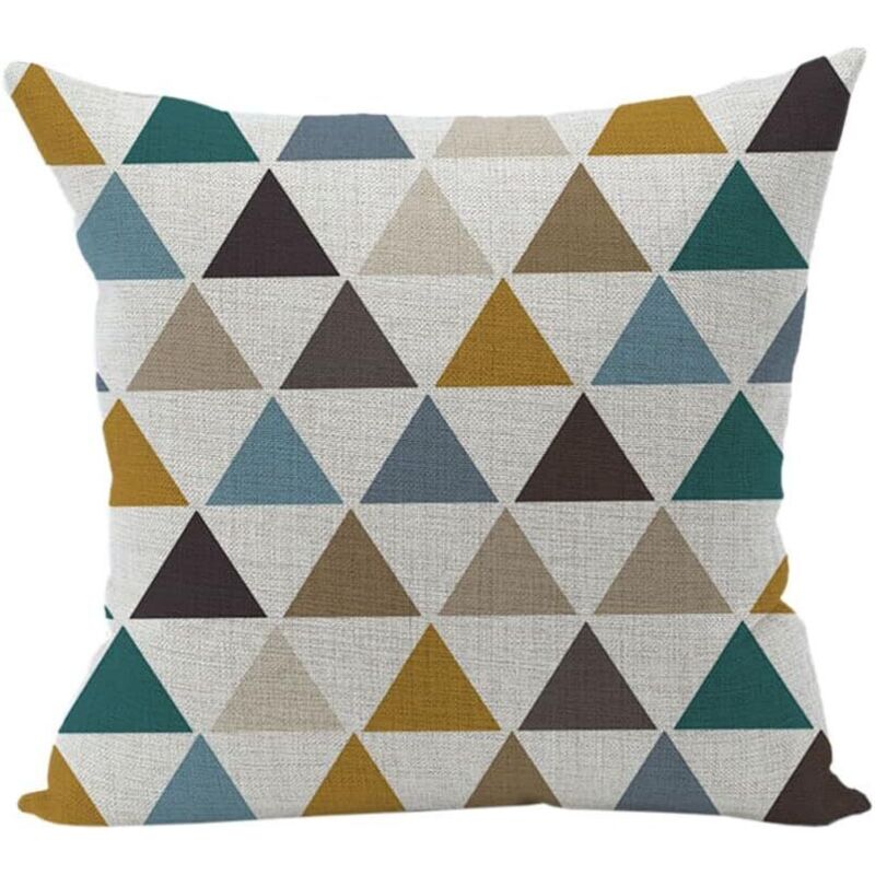 Böhmischer geometrischer skandinavischer Dekokissenbezug für Schlafzimmer, Sofa oder Schlafzimmer, 45 x 45 cm, Stil 24