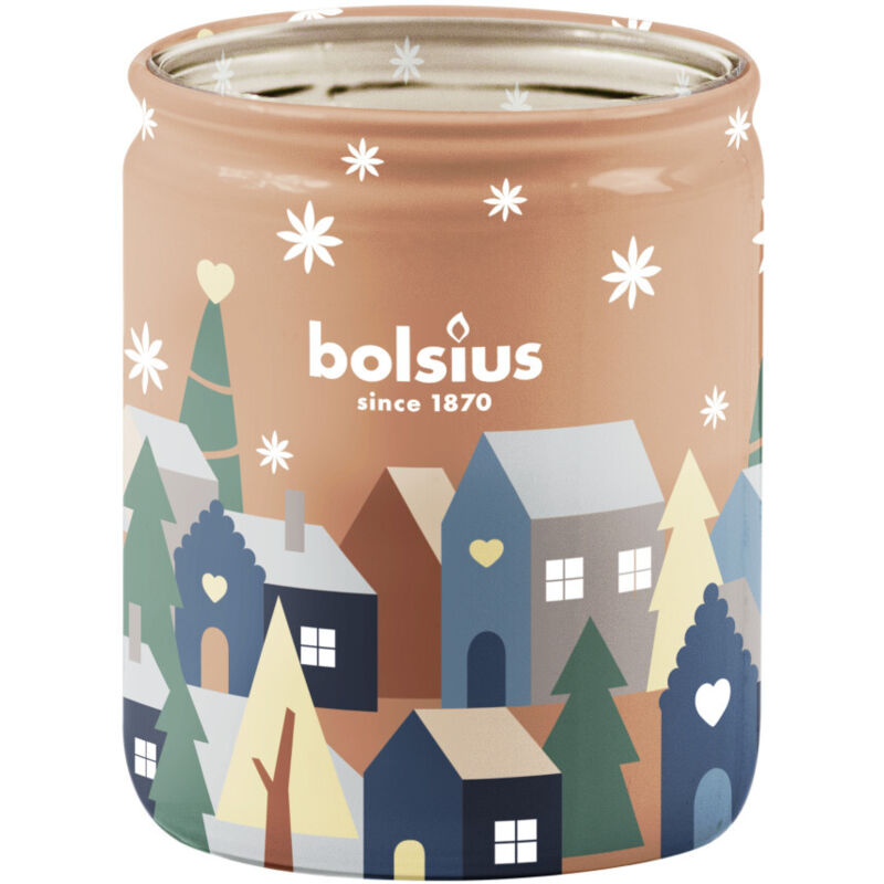 Bolsius Duftkerze im Glas true glow Ø 6,8 x 8 cm silent night Duftkerze