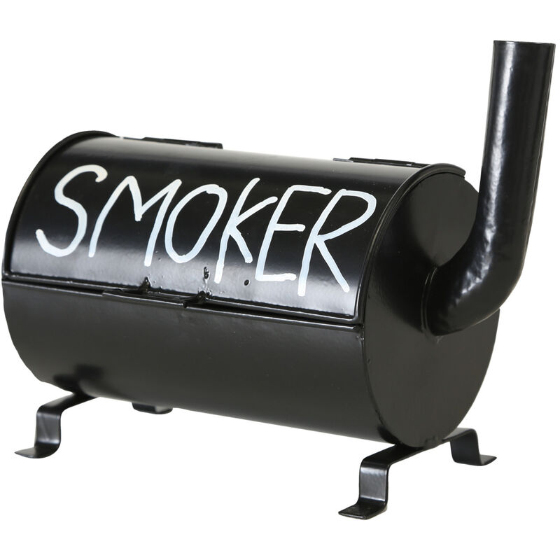Boltze Aschenbecher Smoker Sturmaschenbecher aus Metall, 20x10 cm