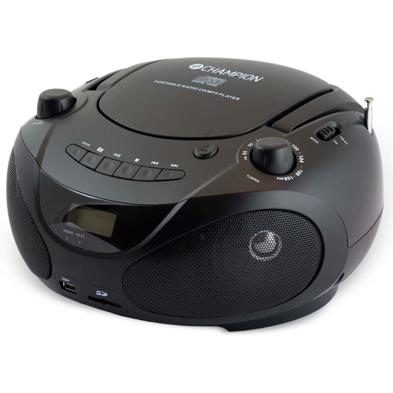 Boombox cdradiomp3usb schwarz