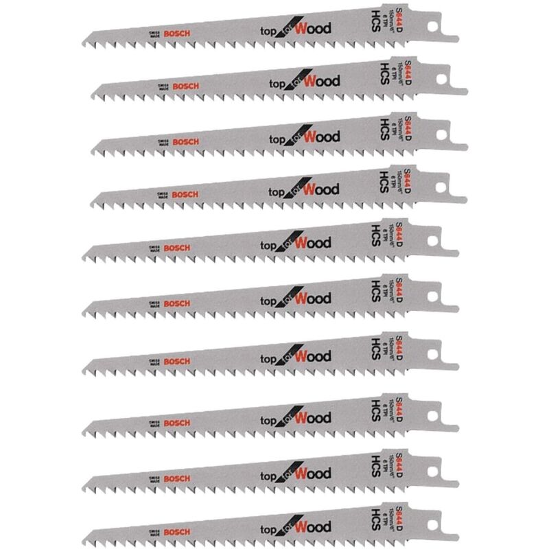 10x Säbelsägeblatt s 644 d Top for Wood - Bosch