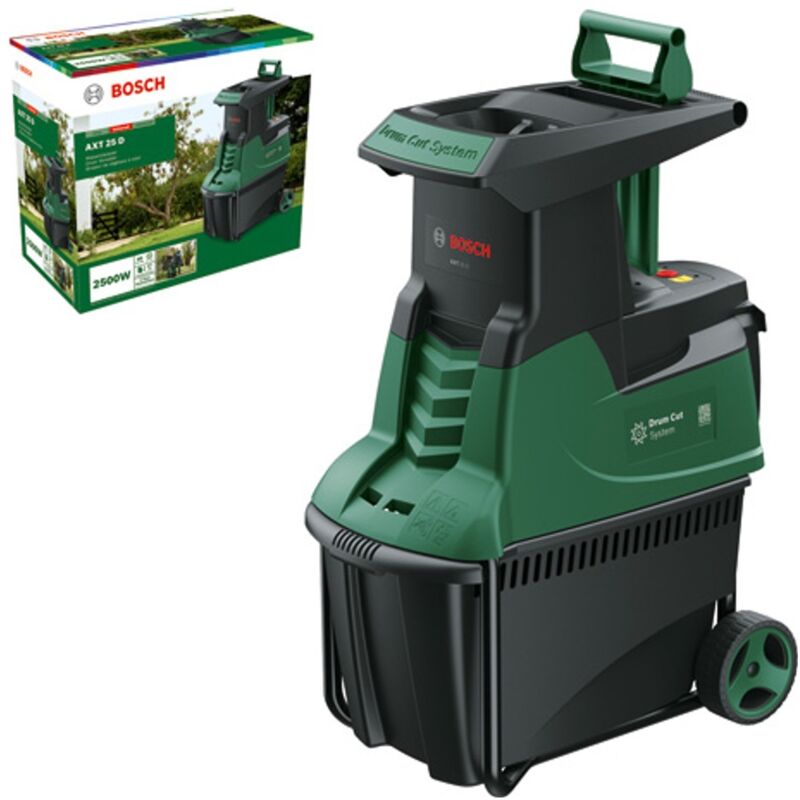 Bosch - Häcksler axt 25 d, incl. Stopfer, Kartonschachtel