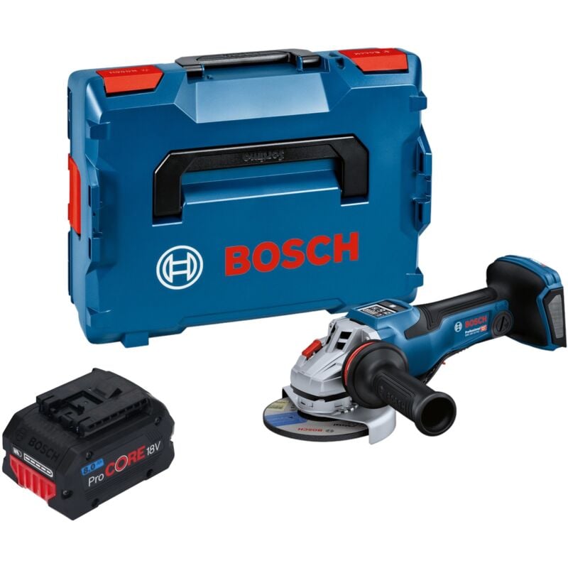 Bosch gws 18V-15 psc Professional Akku Winkelschleifer 18 v 125 mm biturbo Brushless + 1x ProCORE Akku 8,0 Ah + L-Boxx - ohne Ladegerät