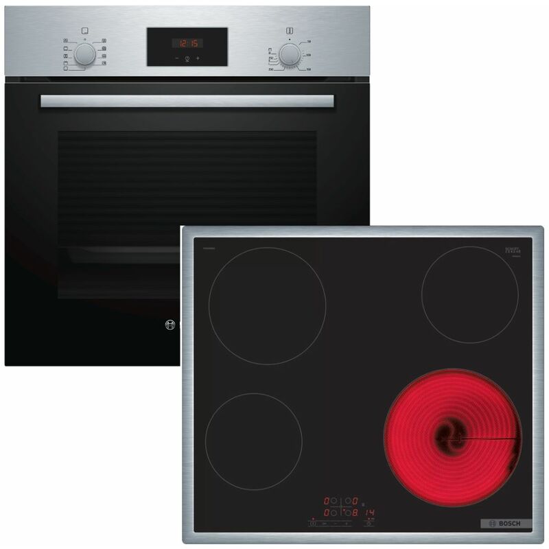Herdset Bosch Backofen mit Elektro-Kochfeld - autark, 60 cm