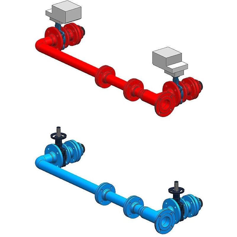 Junkers Bosch - bosch Kaskade dn 50/65, 2x75 - 2x100 kW Unterkomponente Kaskade ohne Pumpe