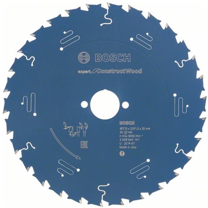 Kreissägeblatt Expert for Construct Wood, 210 x 30 x 2,0 mm, 30 - Bosch