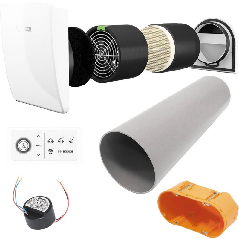 BOSCH Paket dezentrale Lüftung JUPA VE202 Drei-Zimmer Wohnung (75 m2 Wohnfläche) - 7739615249