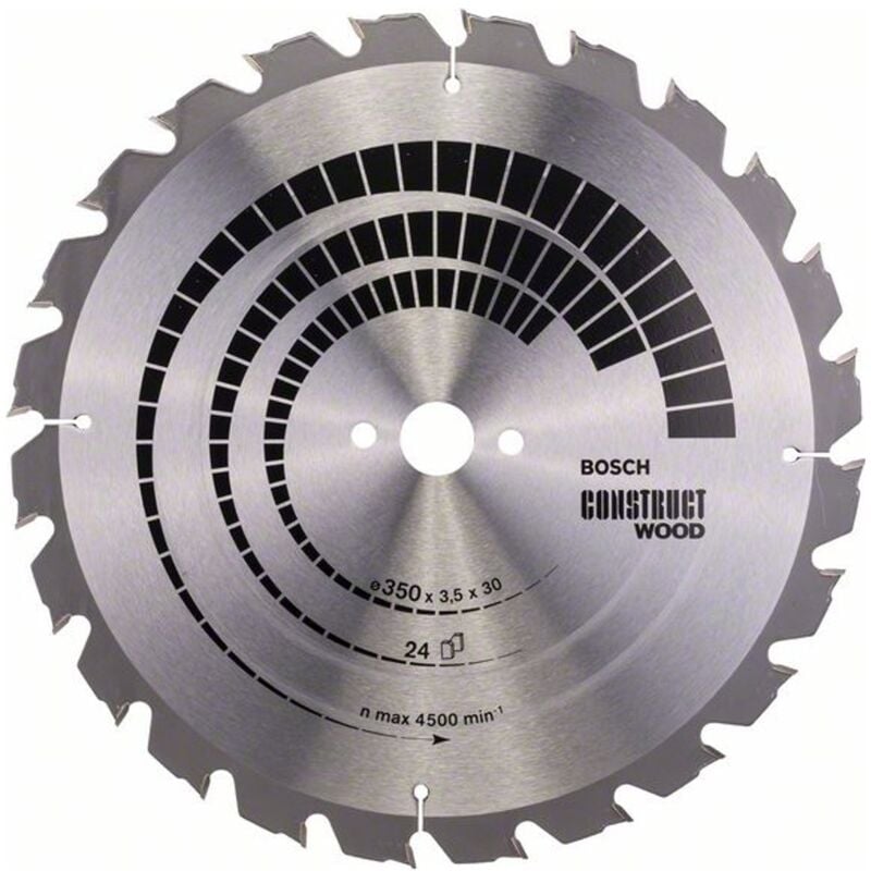 Pro Construct Wood Kreissägeblatt, 350 x 3,5 x 30 mm, T24 - Bosch