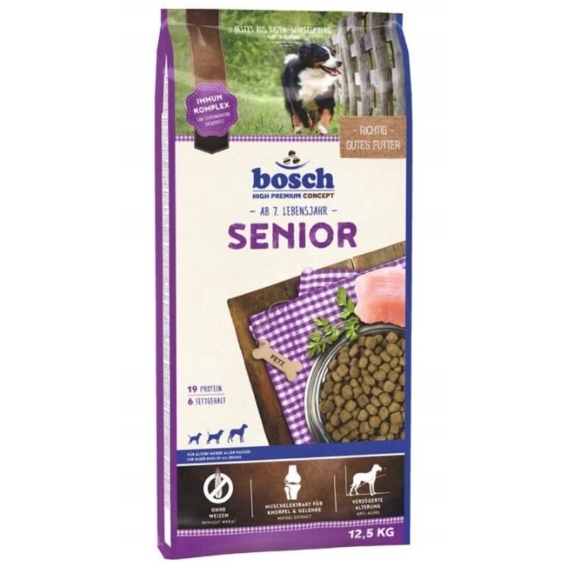 Senior 12, 5 kg Hundefutter Futter Trockenfutter Hund Tierfutter - Bosch