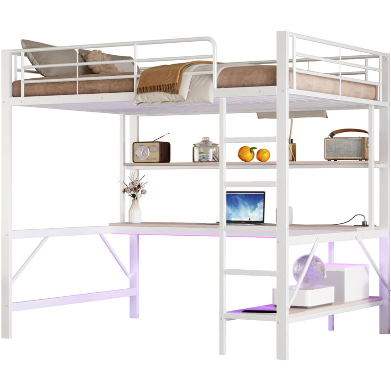 Boxbett 180x200 cm mit absenkbarem Lattenrost, weiß