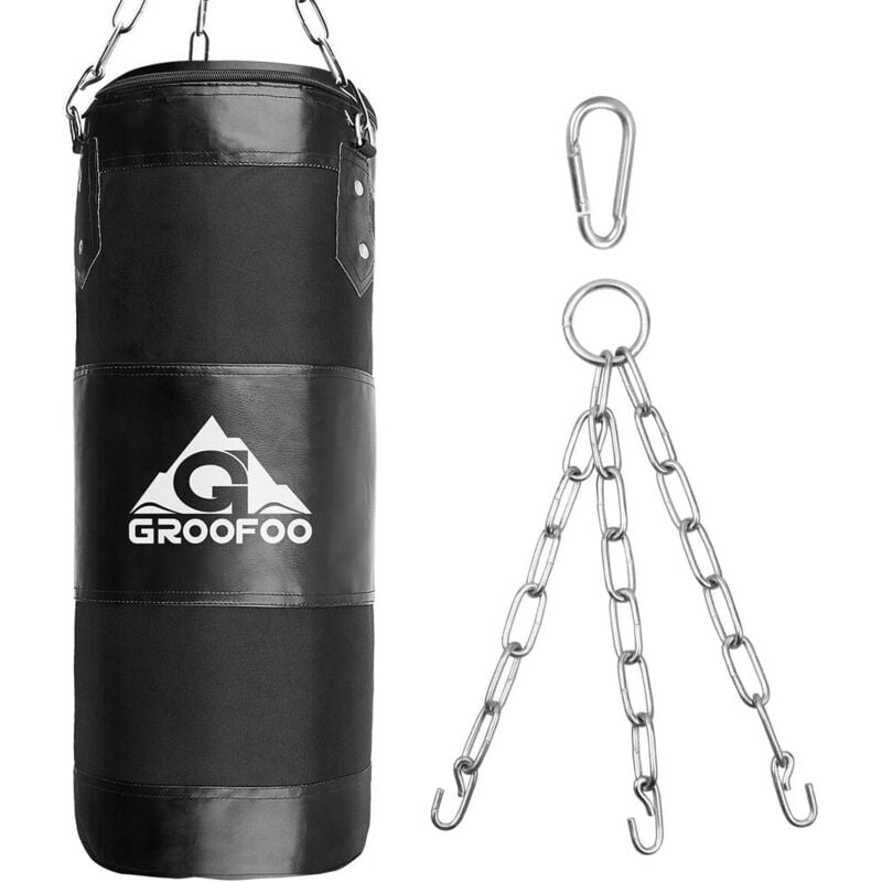 Boxsack Kinder Hochleistungs 80x28 Oxford Boxsack für Kinder, Jugendliche und Erwachsene, UNGEFÜLLTE Tasche mit Mount Chain Heavy Duty Pouching Bag