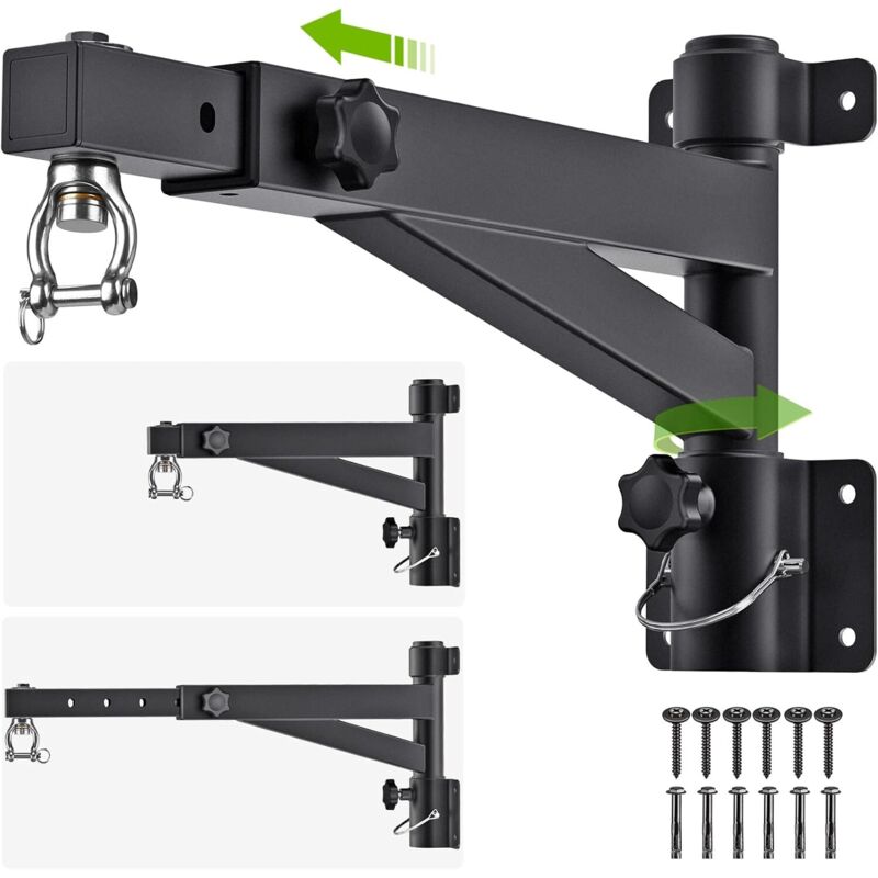 Boxsack-Wandhalterung, drehbare Boxsackhalterung für das Home Gym Indoor, verstellbare Länge für Kickboxsack, Muay Thai Bag, Speed Bag