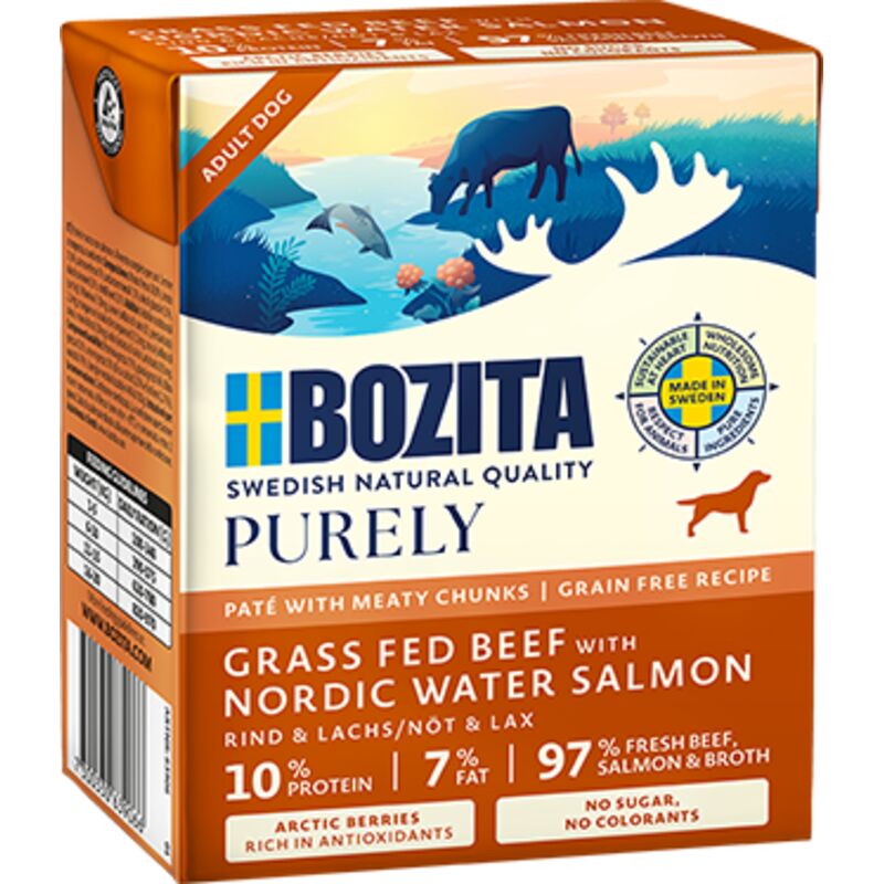 BOZITA Rindfleisch-Lachs-Patty 6 x 370 g