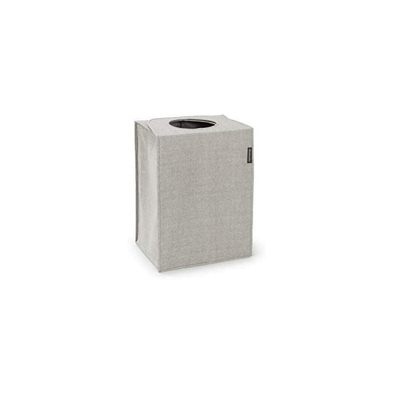 Rechteckiger Wäschesack - Oben faltbar - Schnell zu öffnen - Platzsparend - Leicht zu entladen - Große Öffnung für Wäsche - Grau - 55L - Brabantia