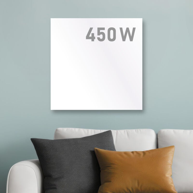 Brast - Infrarotheizung 450 Watt Made in Europe Inkl. Wandhalterung hoher Wirkungsgrad Flexibler Einsatz Ultraflache Bauweise ip 450
