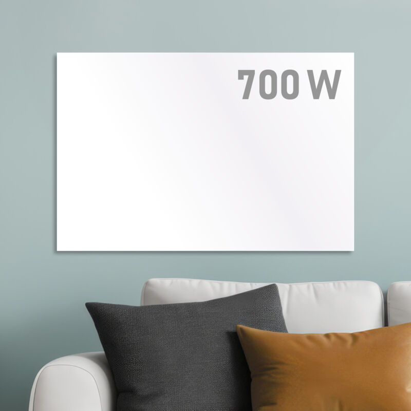 Brast - Infrarotheizung 700 Watt Made in Europe Inkl. Wandhalterung hoher Wirkungsgrad Flexibler Einsatz Ultraflache Bauweise ip 700