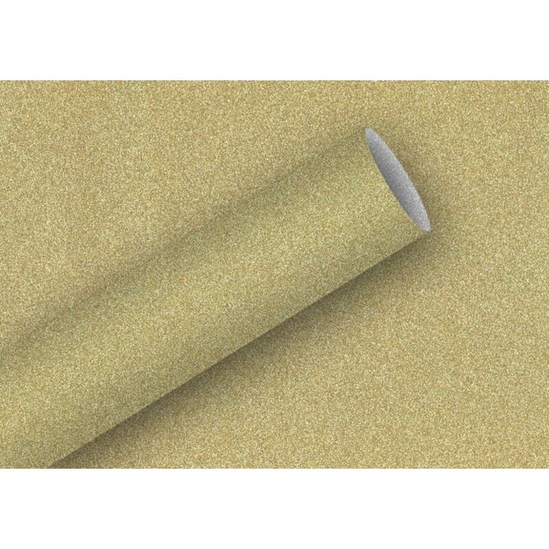 Braun&company - Geschenkpapier Glamour gold Geschenkfolie 1,5 m x 70 cm Geschenkpapier Weihnachten