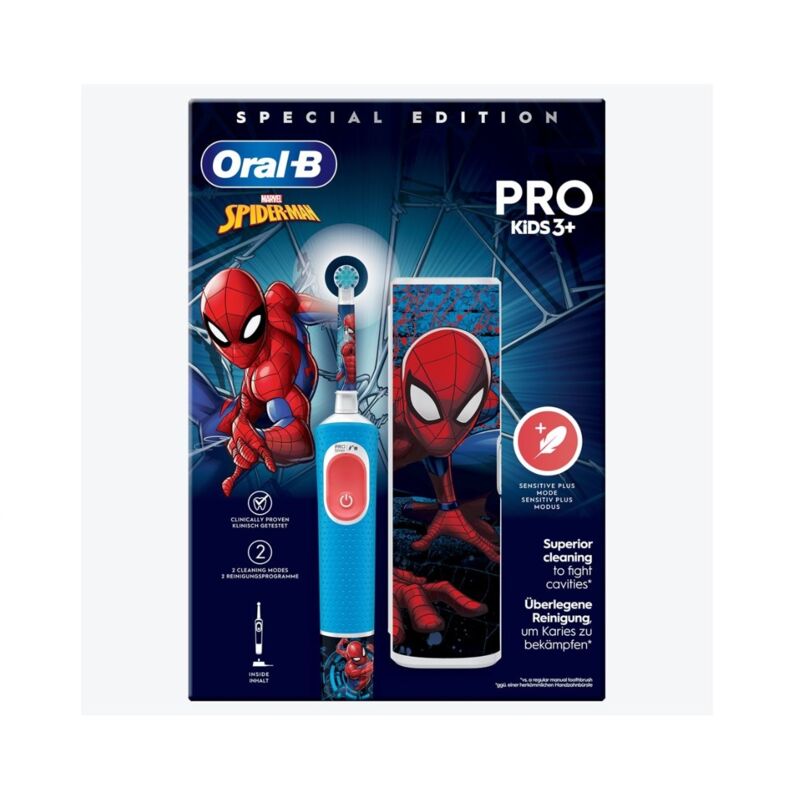 Brauner Pinsel Tooth Vitality Kids 170er Pack Spiderman /6 - kids-spiderman - braun