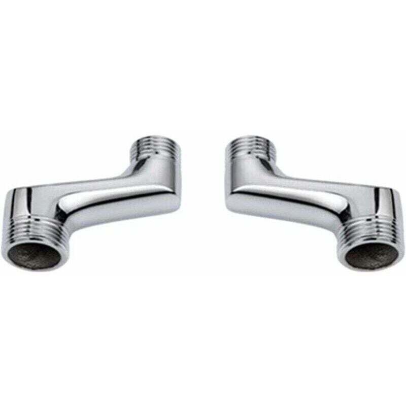 Brausebogen-Armatur, Messing-Winkel-Reduzierstück, verstellbarer Schwenkarm, Wand-Winkel-Armatur, versetzte Armatur 1/2 3/4, Chrom A, TRIMEC