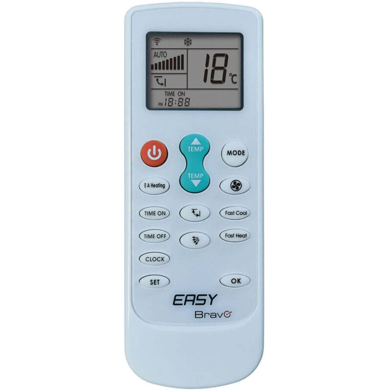 Universal-Fernbedienung für Bravo Easy Klimageräte Mod. 92102155