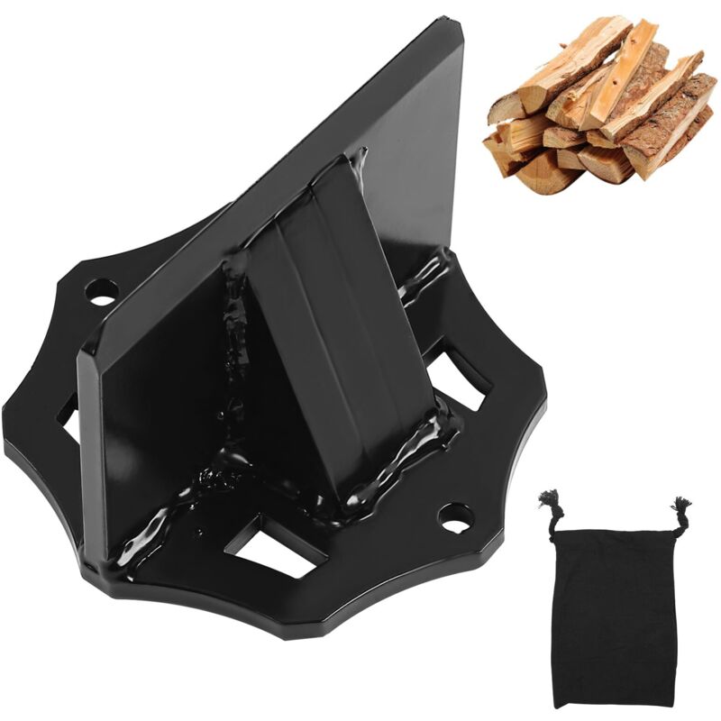 Brennholzspalter, manueller Holzspaltkeil, kleiner Holzspalter, tragbarer Holzspalter für kleine Holzöfen und Kamine, 10 cm Durchmesser